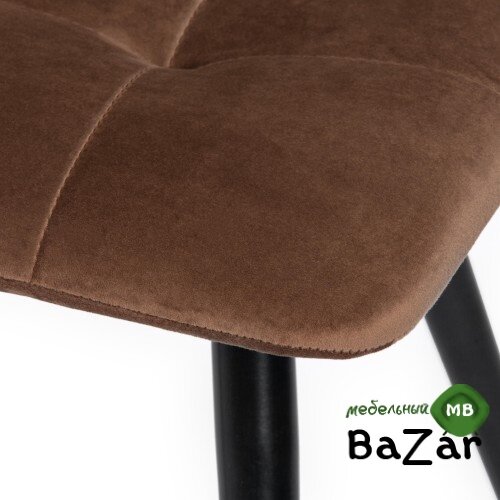 Стул CHILLY (mod. 7095-1) коричневый barkhat 12/черный