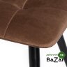 Стул CHILLY (mod. 7095-1) коричневый barkhat 12/черный