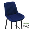Барный стул Седа велюр синий / черный