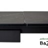 Стол ALEZIO 160 KL-135 Серо-коричневый мрамор матовый, итальянская керамика/ BLACK