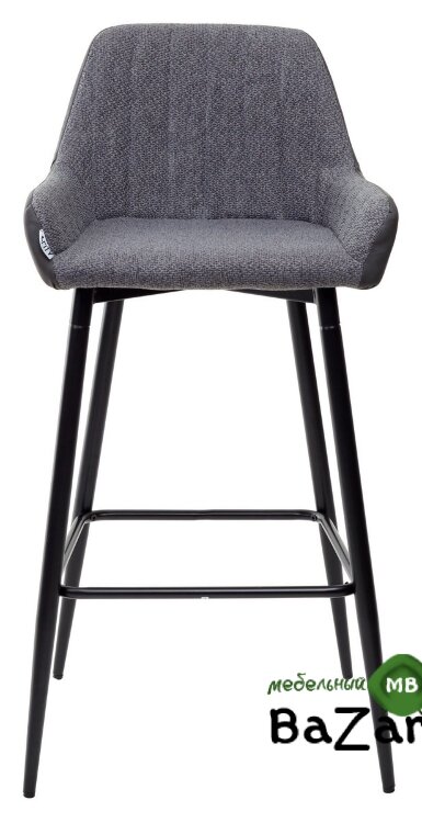 Барный стул PUNCH серый кварц TRF-09/ экокожа антрацит RU-08 Барный стул PUNCH серый кварц TRF-09/ экокожа антрацит RU-08