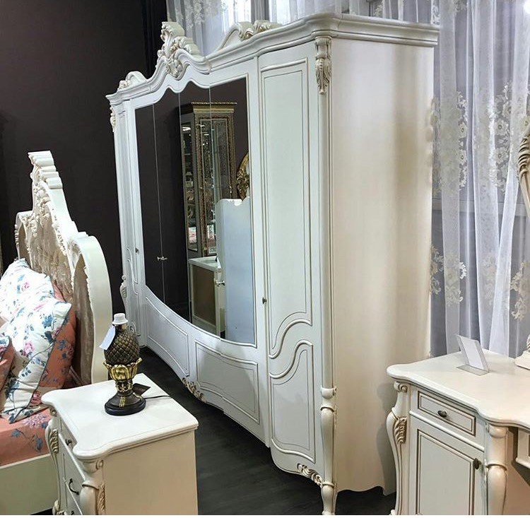 Спальня Беатрис беж с 5дв. шкафом
