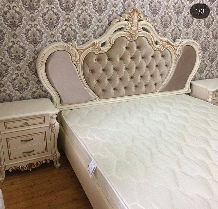 Спальня Беатрис беж с 5дв. шкафом