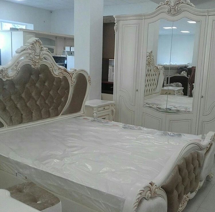 Спальня Беатрис беж с 5дв. шкафом