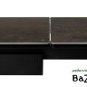 Стол ALTO 160 KL-135 Серо-коричневый мрамор матовый, итальянская керамика/ BLACK