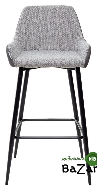 Барный стул PUNCH теплый серый TRF-08/ экокожа серая сталь RU-07