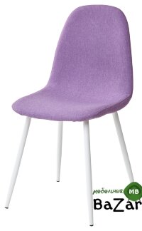 Стул CASSIOPEIA G064-16 сиреневый, ткань/ белый каркас
