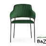 Стул Инклес темно-зеленый / черный глянец