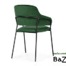 Стул Инклес темно-зеленый / черный глянец