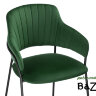 Стул Инклес темно-зеленый / черный глянец