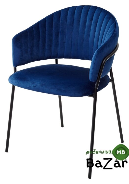 Стул GEMMA синий, велюр G062-49 