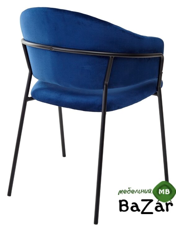 Стул GEMMA синий, велюр G062-49 