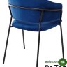 Стул GEMMA синий, велюр G062-49 