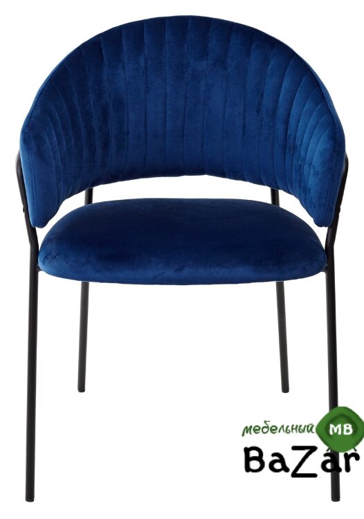 Стул GEMMA синий, велюр G062-49 