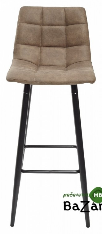 Барный стул SPICE PK-01 серо-коричневый, ткань микрофибра