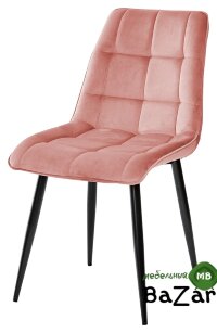 Стул CHIC BLUVEL-52 розовый / черный каркас