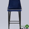 Стул полубарный Коби велюр синий