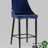 Стул полубарный Коби велюр синий