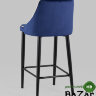 Стул полубарный Коби велюр синий