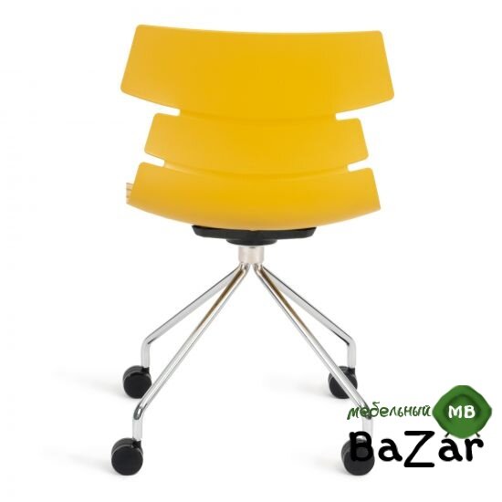 Стул офисный HANSEN (mod. 606-1) оранжевый/хром Стул офисный HANSEN (mod. 606-1) оранжевый/хром