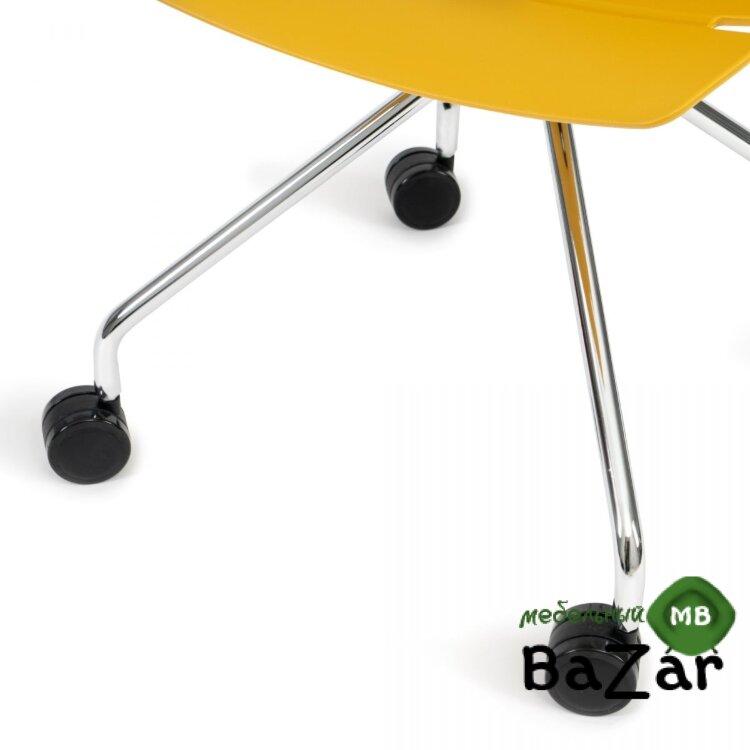 Стул офисный HANSEN (mod. 606-1) оранжевый/хром Стул офисный HANSEN (mod. 606-1) оранжевый/хром