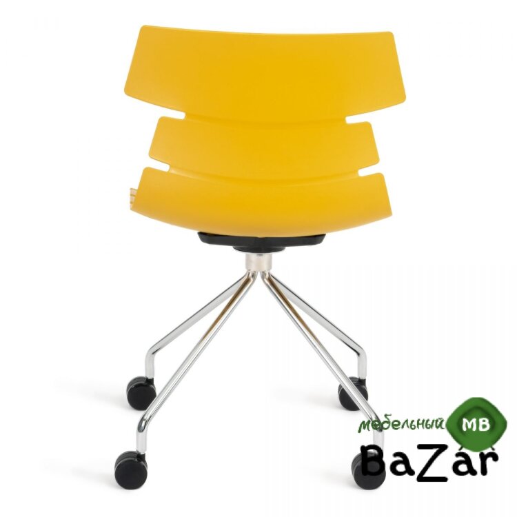 Стул офисный HANSEN (mod. 606-1) оранжевый/хром Стул офисный HANSEN (mod. 606-1) оранжевый/хром