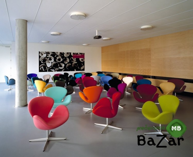 Дизайнерское кресло A 062 (Black PU) Swan Дизайнерское кресло A 062 (Black PU) Swan