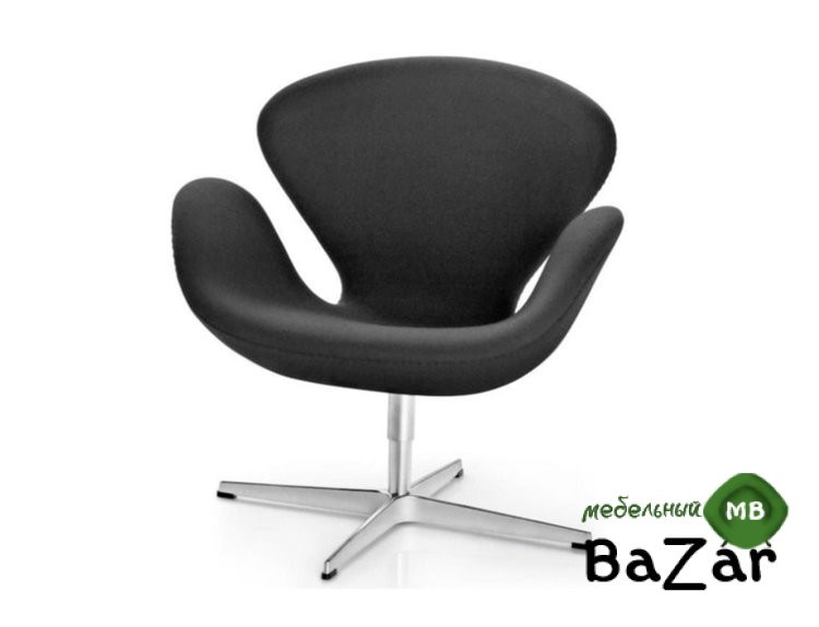 Дизайнерское кресло A 062 (Black PU) Swan Дизайнерское кресло A 062 (Black PU) Swan