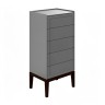 Комод высокий 5 ящиков MRS315G Серый