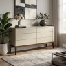 Комод 6 ящиков MRS406Q Каменно-серый