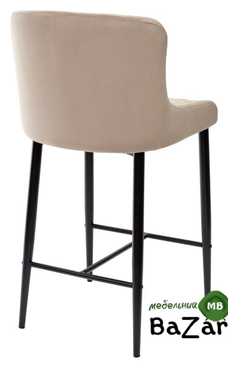 Полубарный стул ARTEMIS бежевый, велюр G108-74