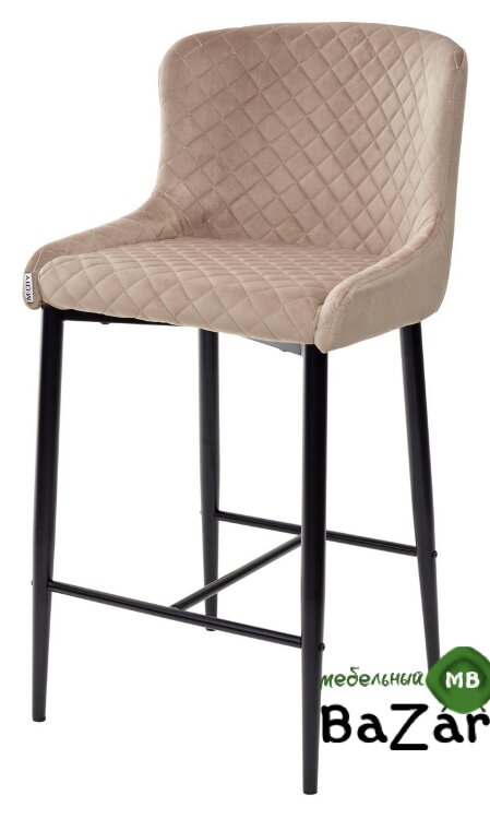Полубарный стул ARTEMIS бежевый, велюр G108-74