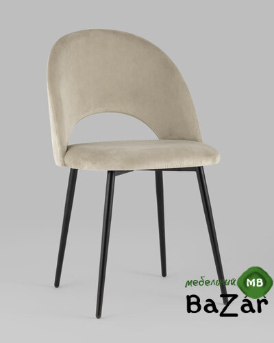 Стул Меган велюр бежевый Стул Меган велюр бежевый