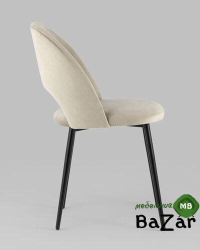 Стул Меган велюр бежевый Стул Меган велюр бежевый