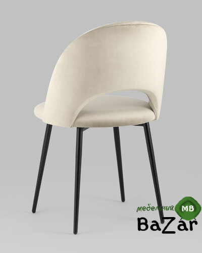 Стул Меган велюр бежевый Стул Меган велюр бежевый