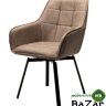 Стул MAVERICK HK007-04 Латте, искусственная замша / черный каркас, поворот.360 град.