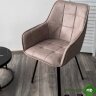 Стул MAVERICK HK007-04 Латте, искусственная замша / черный каркас, поворот.360 град.