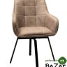 Стул MAVERICK HK007-04 Латте, искусственная замша / черный каркас, поворот.360 град.
