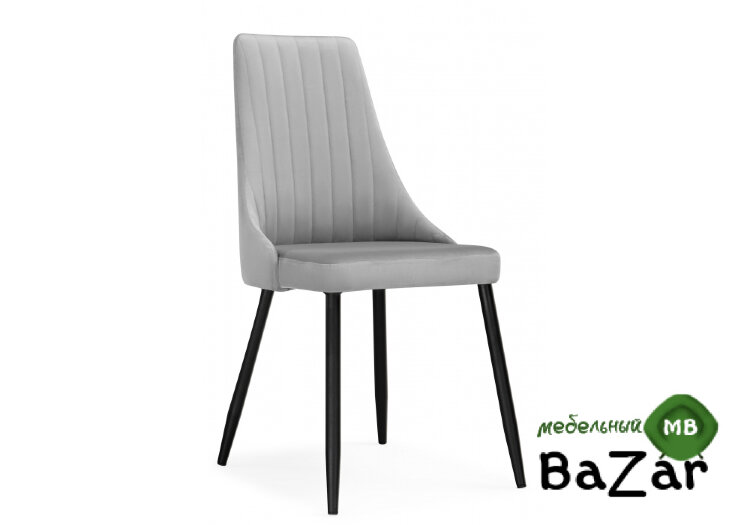 Стул Кора светло-серый / черный