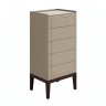 Комод высокий 5 ящиков MRS315Q Каменно-серый