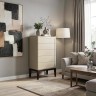 Комод высокий 5 ящиков MRS315Q Каменно-серый