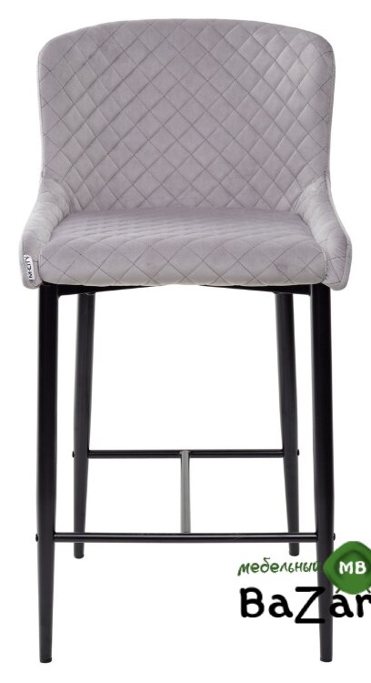 Полубарный стул ARTEMIS серый, велюр G108-33