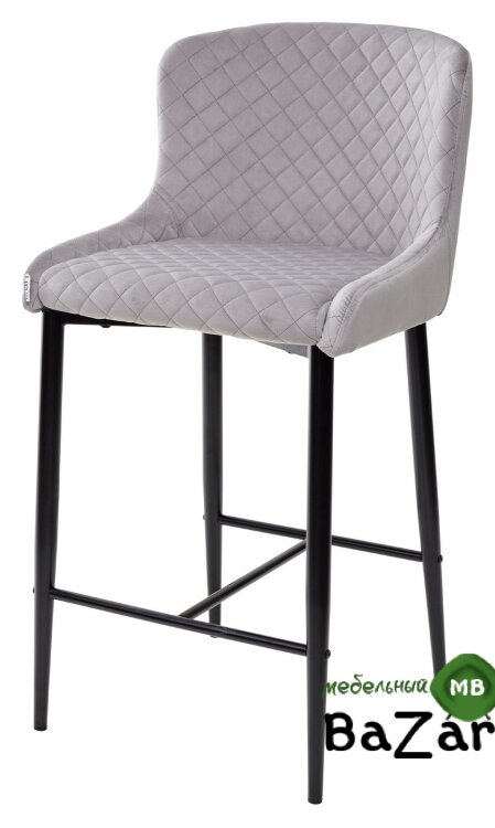 Полубарный стул ARTEMIS серый, велюр G108-33