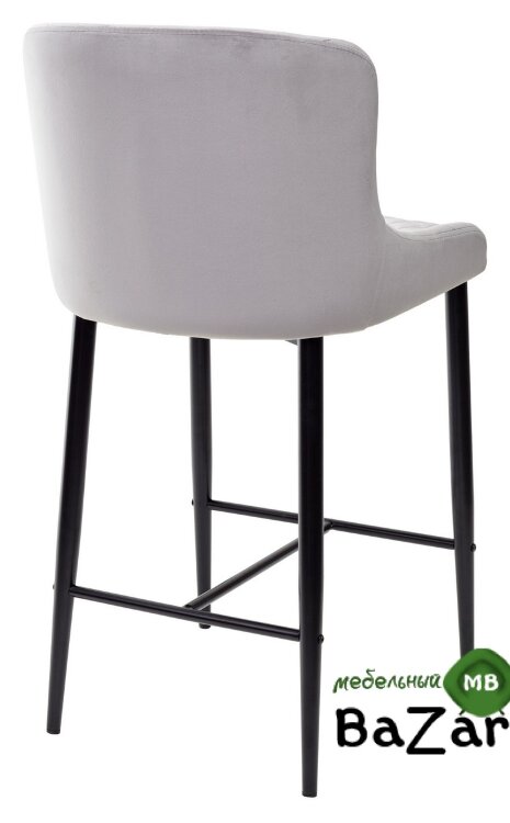 Полубарный стул ARTEMIS серый, велюр G108-33