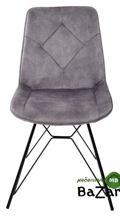 Стул MARBELLA PK6015-02 (VBP202) античный темно-серый, велюр