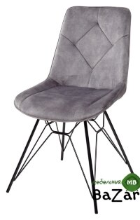 Стул MARBELLA PK6015-02 (VBP202) античный темно-серый, велюр Стул MARBELLA PK6015-02 (VBP202) античный темно-серый, велюр
