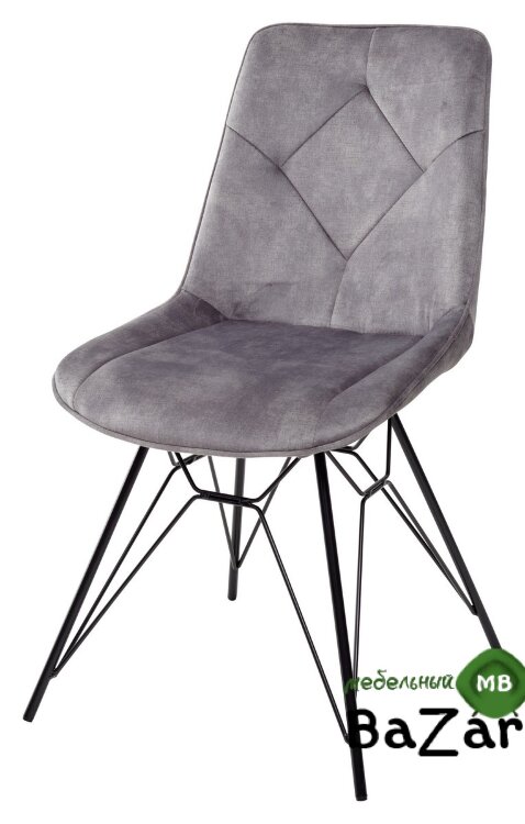 Стул MARBELLA PK6015-02 (VBP202) античный темно-серый, велюр