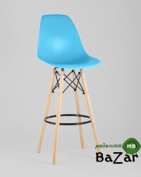 Стул DSW барный бирюзовый