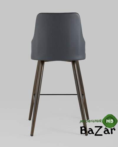 Стул полубарный Коналл экокожа антрацит