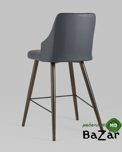 Стул полубарный Коналл экокожа антрацит